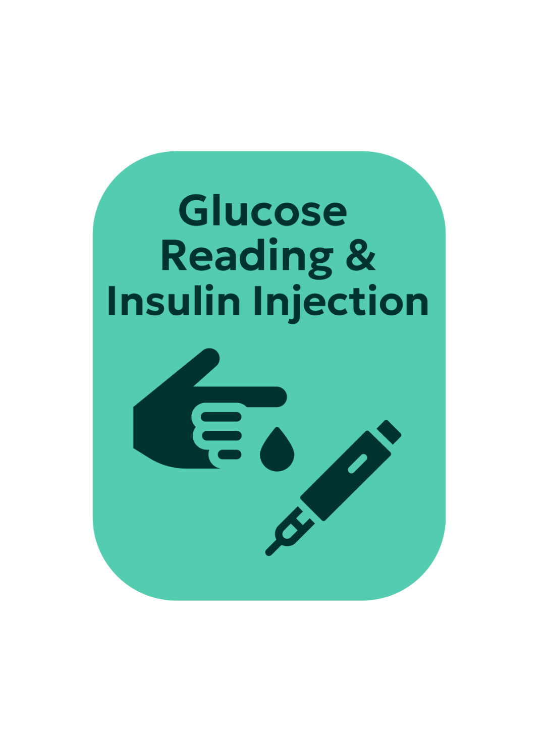 Glucose Reading and Insulin Injection icon